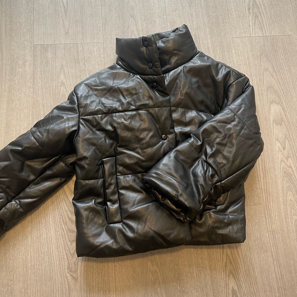 Lulu’s Leather Puffer Jacket
